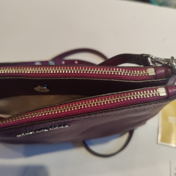 Michael Kors Pebble Leather Double Pouch Crossbody - Picture 7 of 11